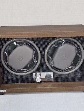 Luxury Dual Automatic Watch Winder - Silent Japanese Motor & LED - New No Box